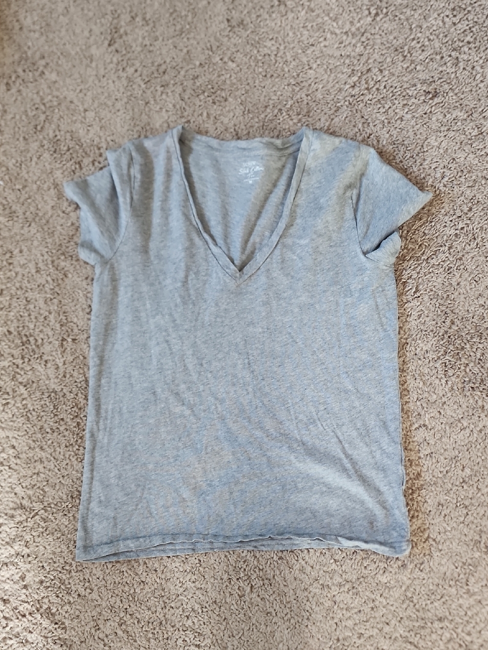 Light Gray V-Neck Women's Tee